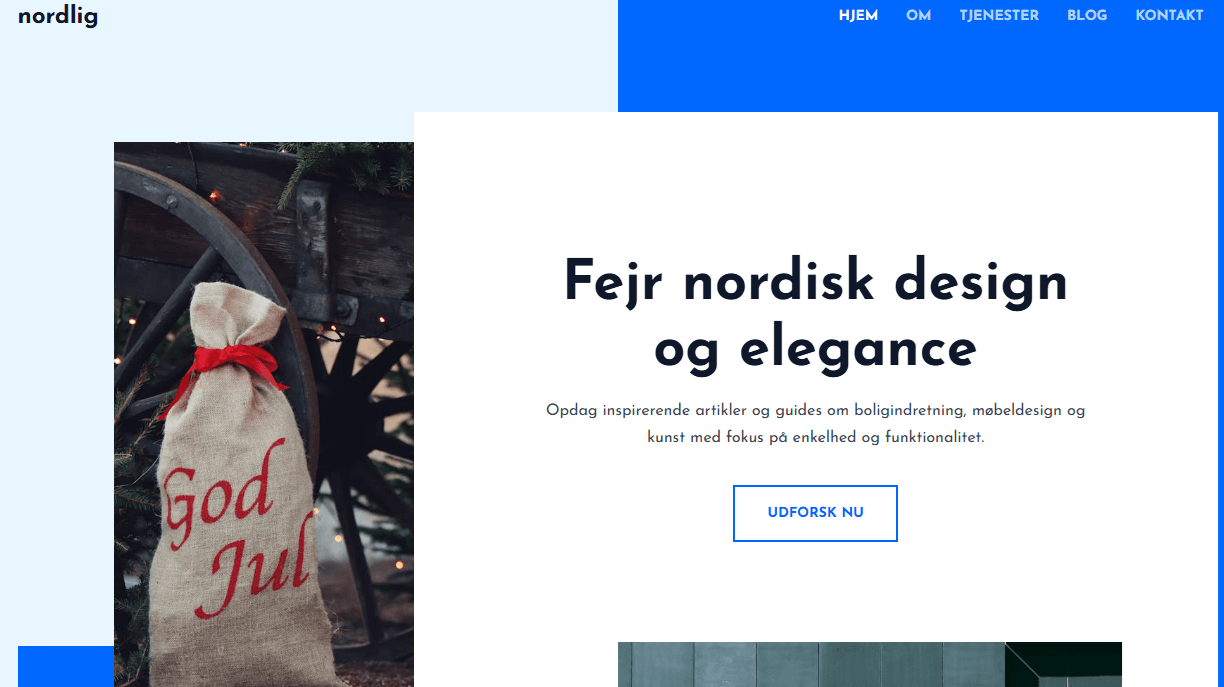 nordlig hjemmeside til salg